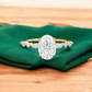 2.900 ct Oval Cut Lab Grown Diamond Engagement Ring
