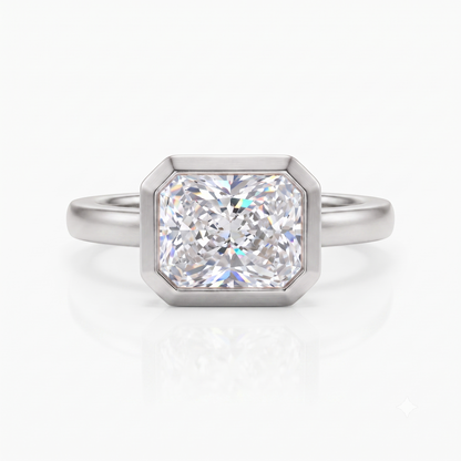 2.00CT Radiant Cut Lab-Grown Solitaire Ring