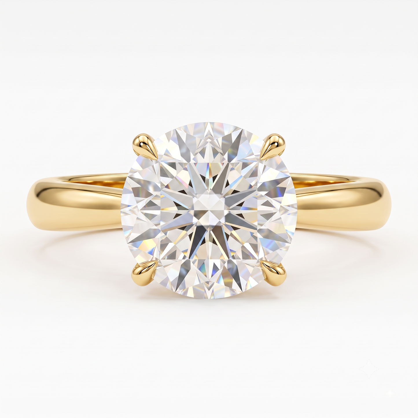 2.00ct Round Cut Lab Grown Diamond Solitaire Engagement Ring