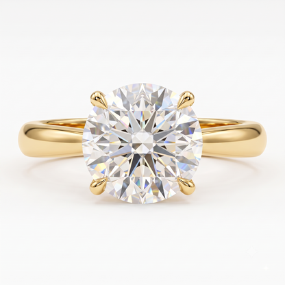 2.00ct Round Cut Lab Grown Diamond Solitaire Engagement Ring