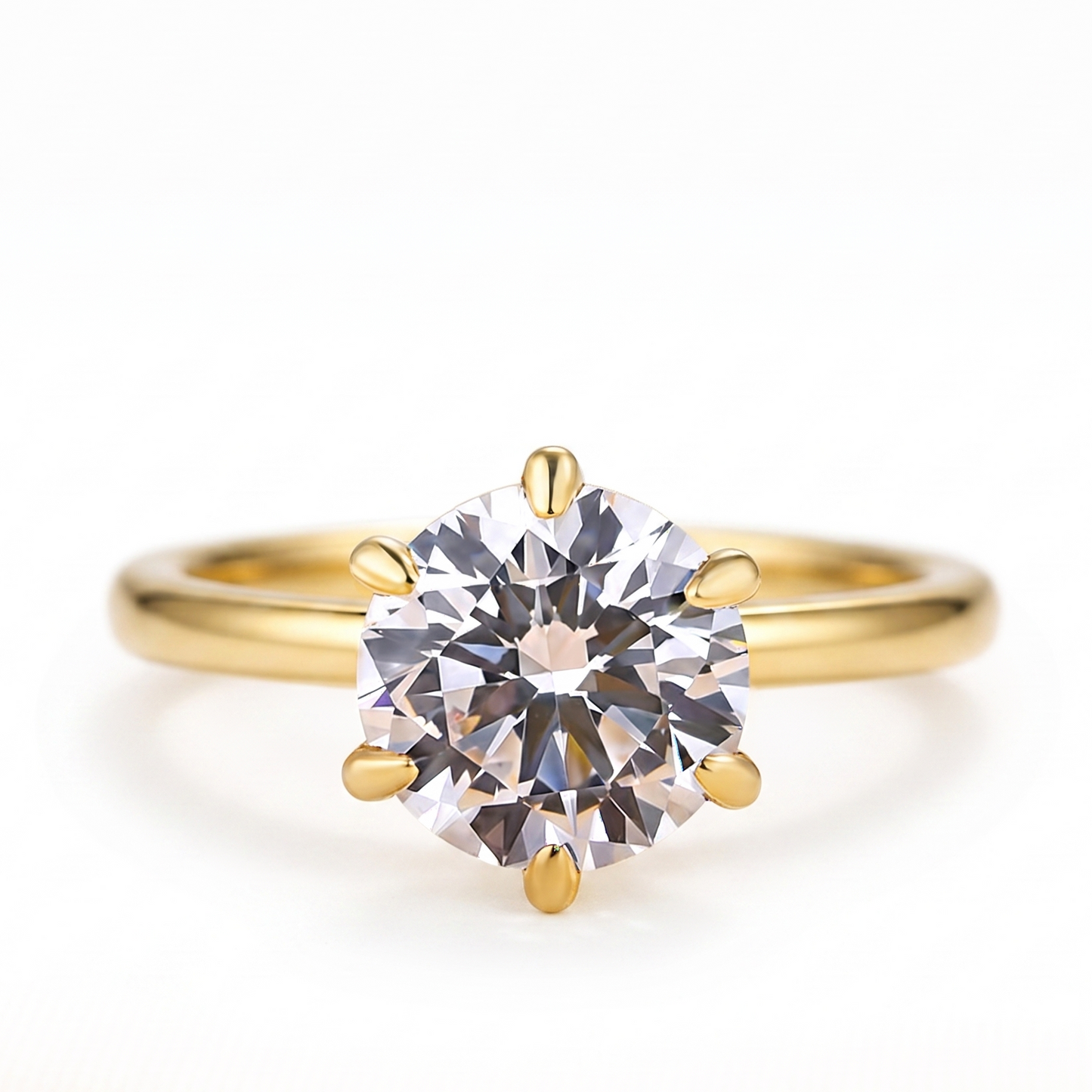 2.00ct Round Cut Solitaire Lab-Grown Engagement Ring