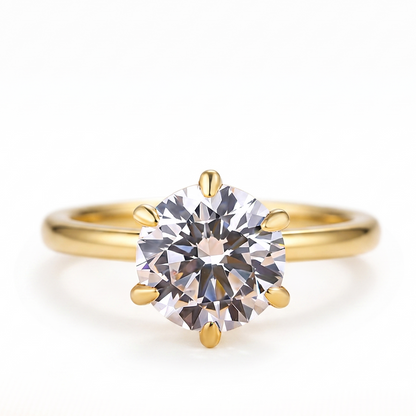 2.00ct Round Cut Solitaire Lab-Grown Engagement Ring