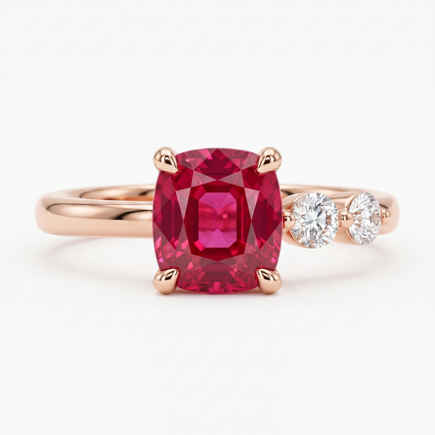 cushion cut ruby stone​

