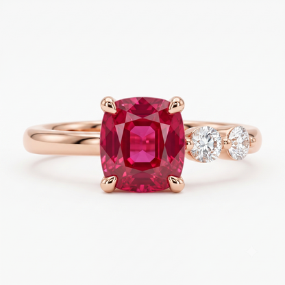 cushion cut ruby stone​

