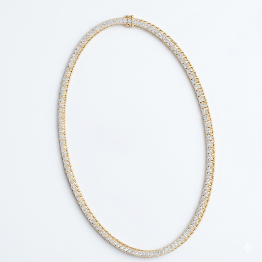 Lab-Grown Diamond Tennis Necklace 18.54 ct