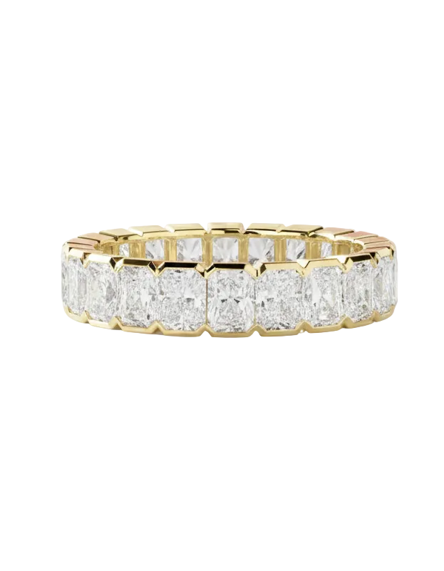 5.04 Ct Radiant Cut Lab-Grown Wedding Band Full Eternity