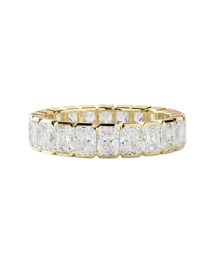 5.04 Ct Radiant Cut Lab-Grown Wedding Band Full Eternity