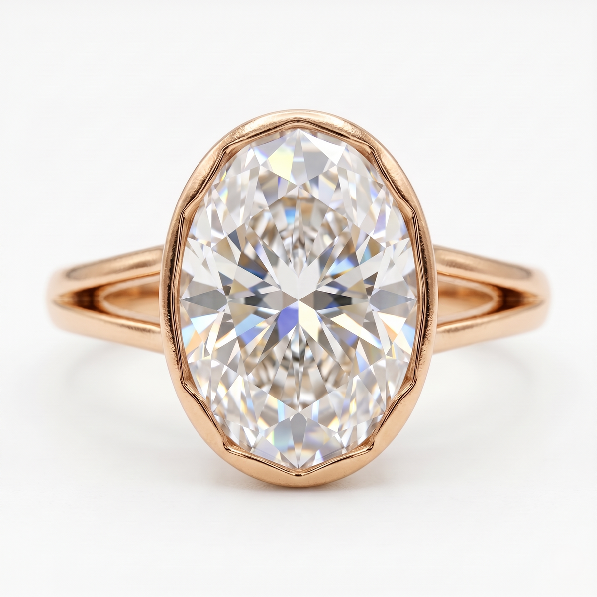 3.00 Ct Oval Cut Lab-Grown Engagement Ring