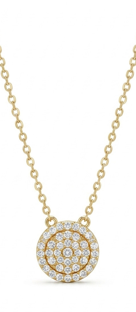 halo diamond necklace