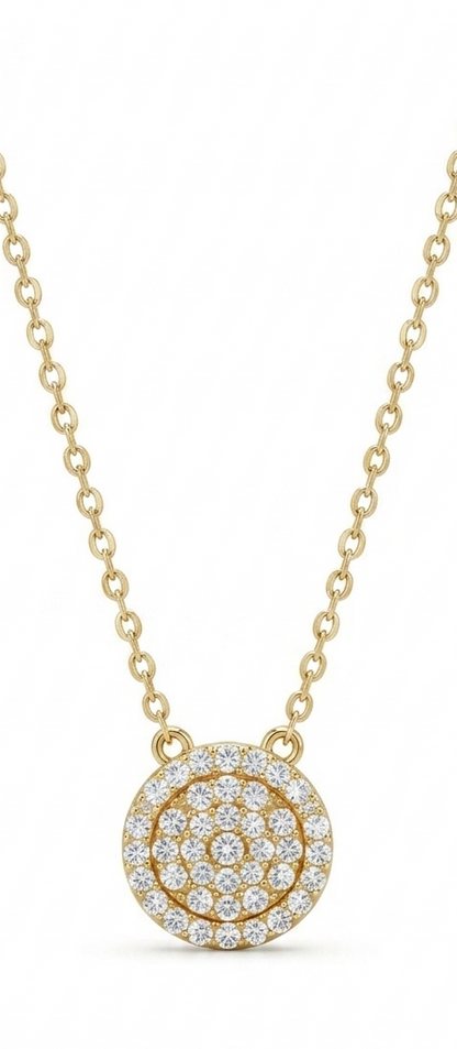 halo diamond necklace