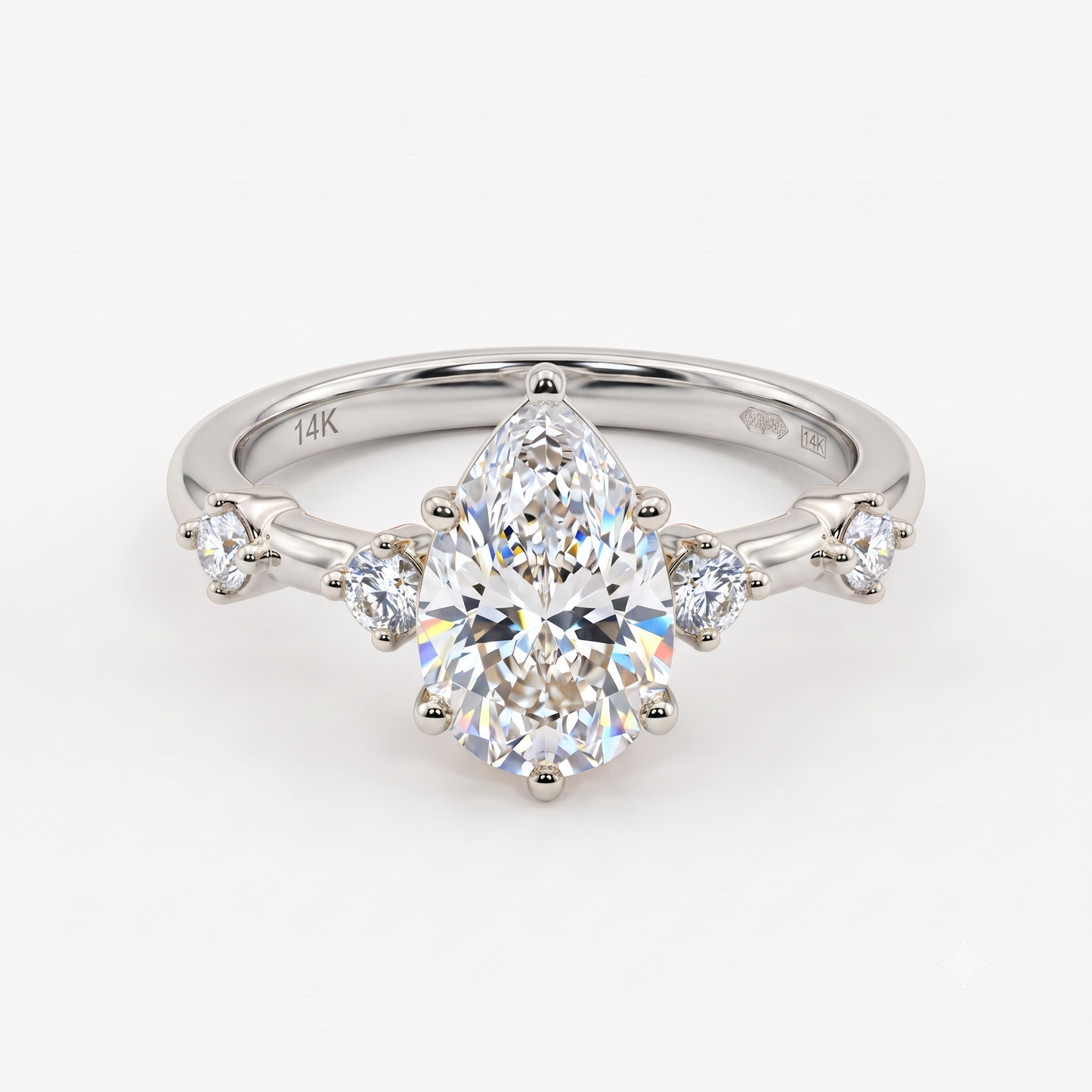 1.50 Carat Pear Cut Lab-Grown Engagement Ring