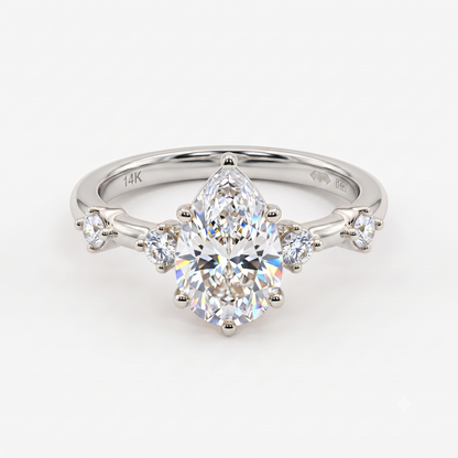 1.50 Carat Pear Cut Lab-Grown Engagement Ring