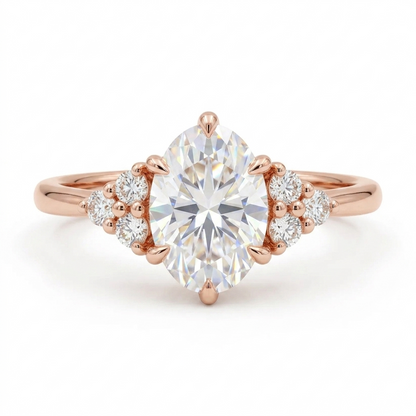 0.5 ct Oval Lab-Grown Diamond Engagement Ring