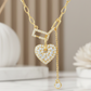 0.40 Ct Lab Grown Diamond Heart Necklace – Gold Y Lariat