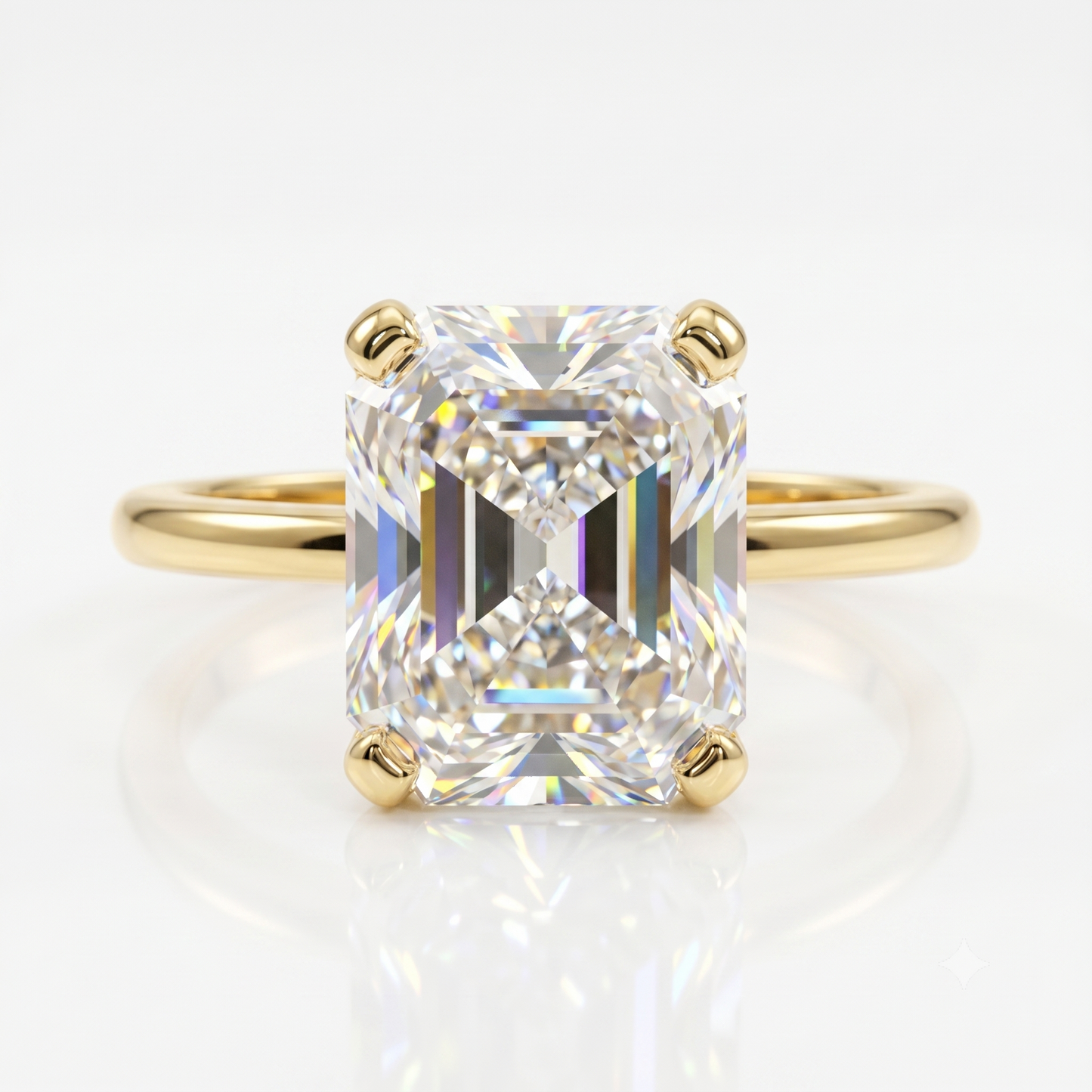 1.500ct Radiant Cut Lab-Grown Solitaire Engagement Ring