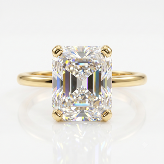 1.500ct Radiant Cut Lab-Grown Solitaire Engagement Ring