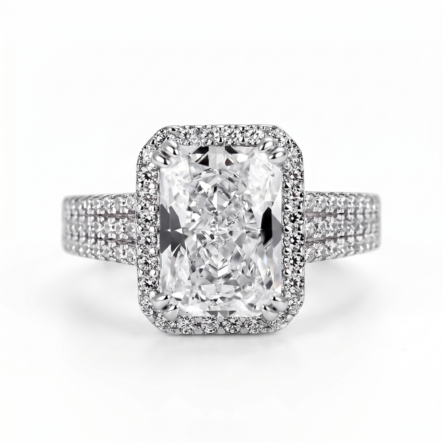 3ct Radiant Cut Lab-Grown Engagement Ring