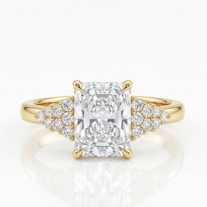 radiant cut diamond engagement rings​

