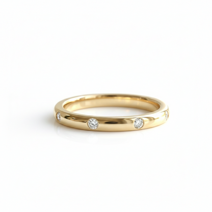 0.120ct Flush Set Lab-Grown Wedding Band