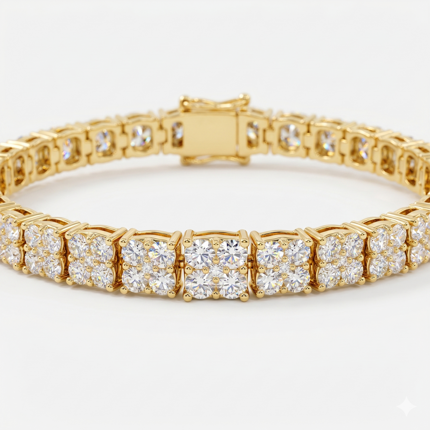 Tennis Lab-Grown Round & Marquise Diamond Bracelet Gift for Her