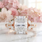 radiant lab grown diamond ring​

