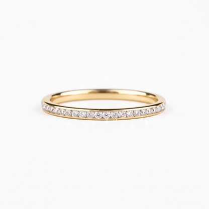 0.180 ct Lab Grown Diamond Channel Set Half Eternity Wedding Band