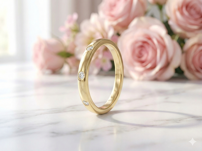 0.120ct Flush Set Lab-Grown Wedding Band