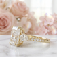 three stone diamond engagement ring​

