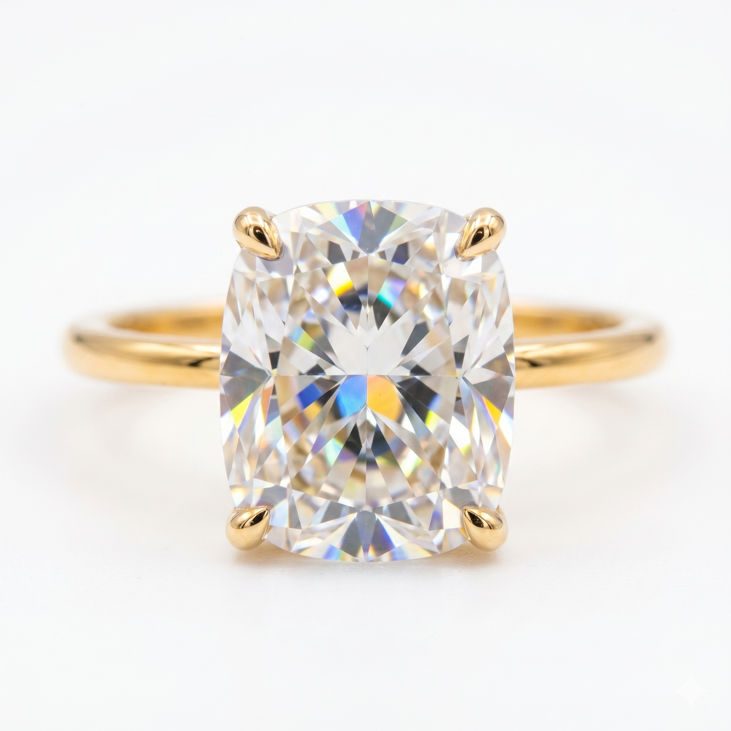 4.5 CT Dainty Cushion Cut Engagement Ring
