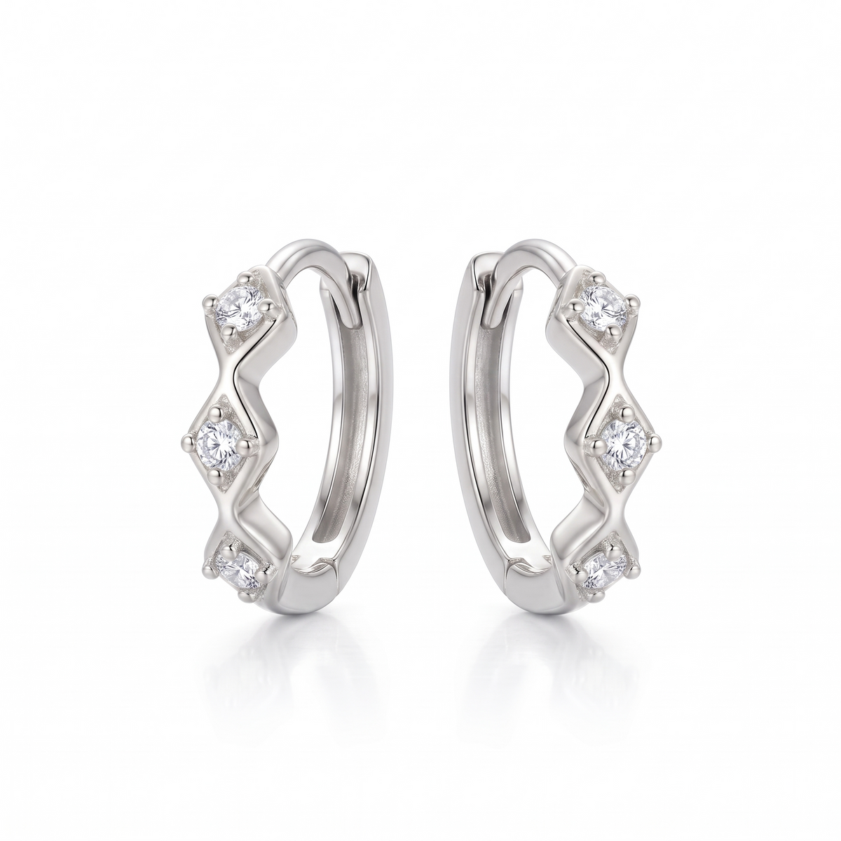 gold huggie hoops​

