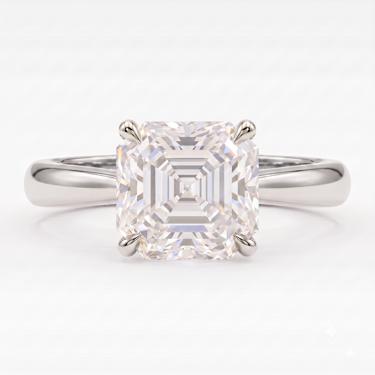 asscher cut diamond engagement rings​

