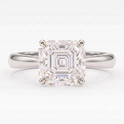 asscher cut diamond engagement rings​

