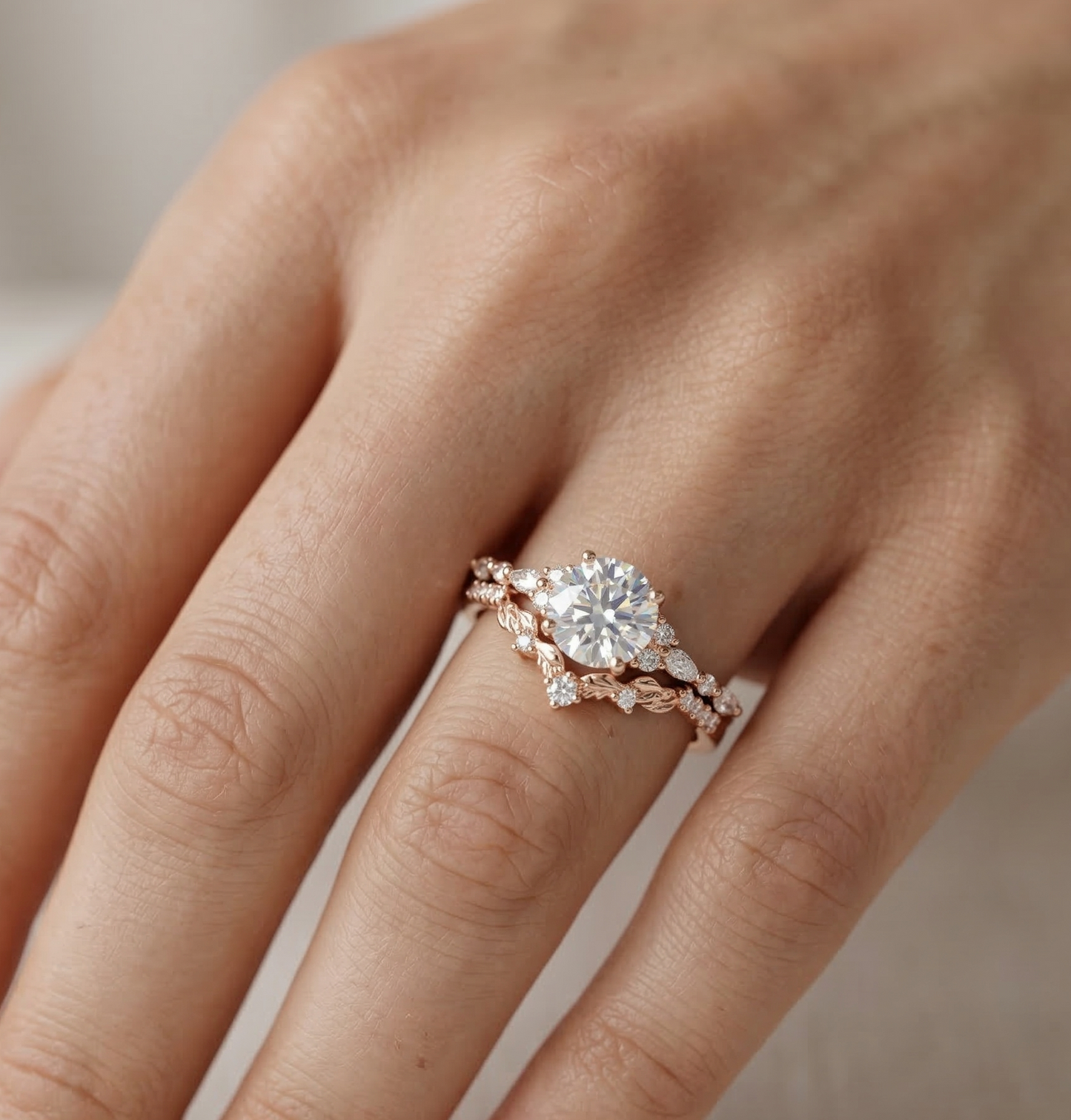 round engagement ring​

