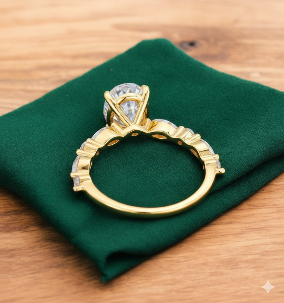 2.30ct Oval Cut Lab-Grown Diamond Engagement Ring