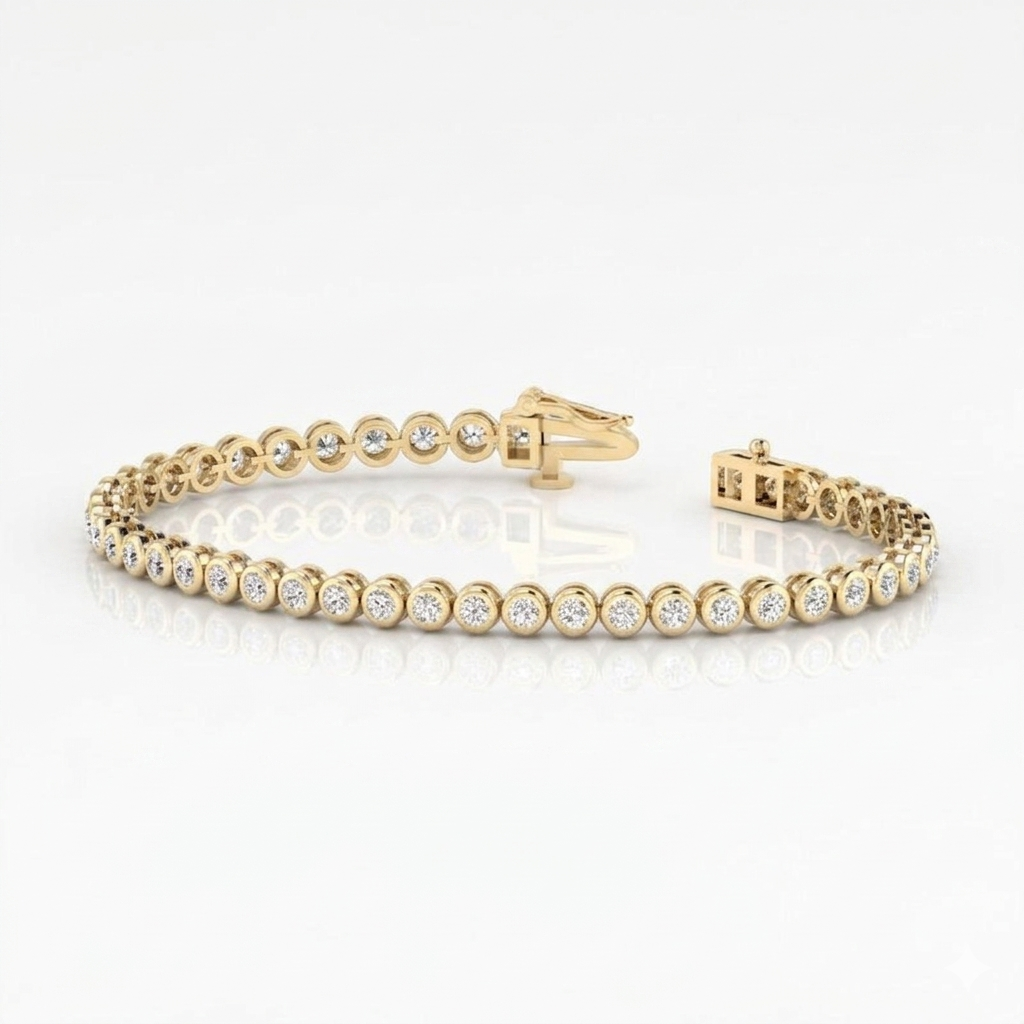 10.00ct Round Cut Lab Grown Diamond Tennis Bracelet for Women