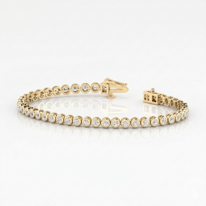 10.00ct Round Cut Lab Grown Diamond Tennis Bracelet for Women