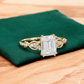 1.80ct Emerald Cut Lab Grown Diamond Engagement Ring