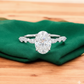 2.900 ct Oval Cut Lab Grown Diamond Engagement Ring