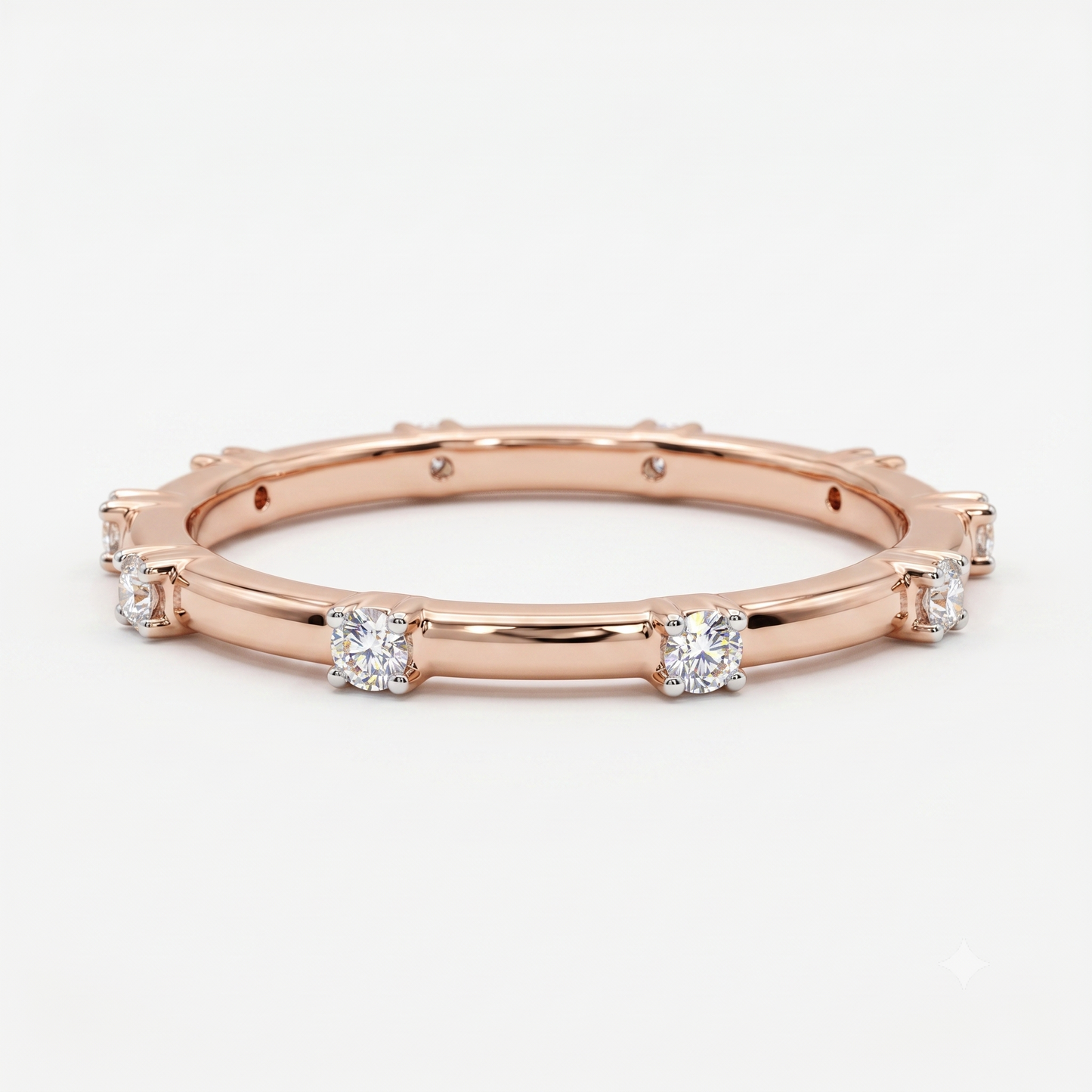 0.050Ct Lab Grown Diamond Eternity Ring, Diamond Wedding Band
