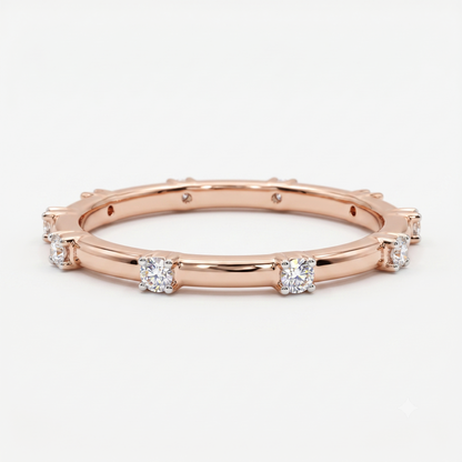 0.050Ct Lab Grown Diamond Eternity Ring, Diamond Wedding Band