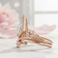 Unique 1.74 CT Kite Cut Engagement Ring Set – Modern Bridal Ring