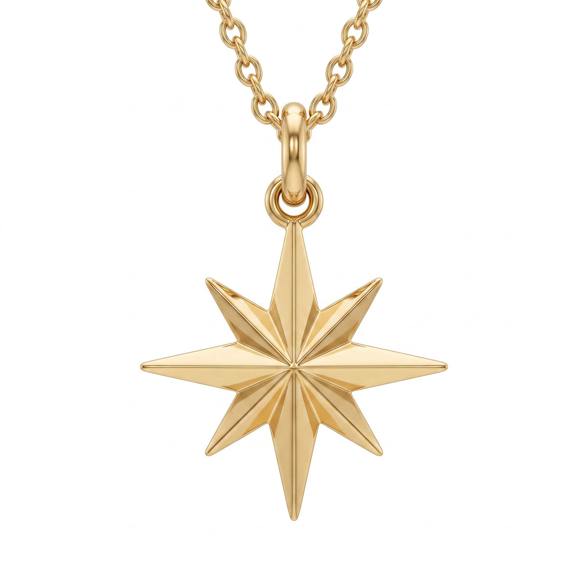 gold star necklace​

