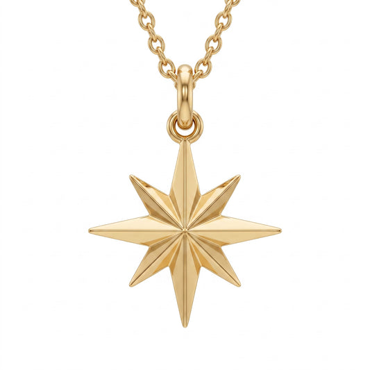 gold star necklace​

