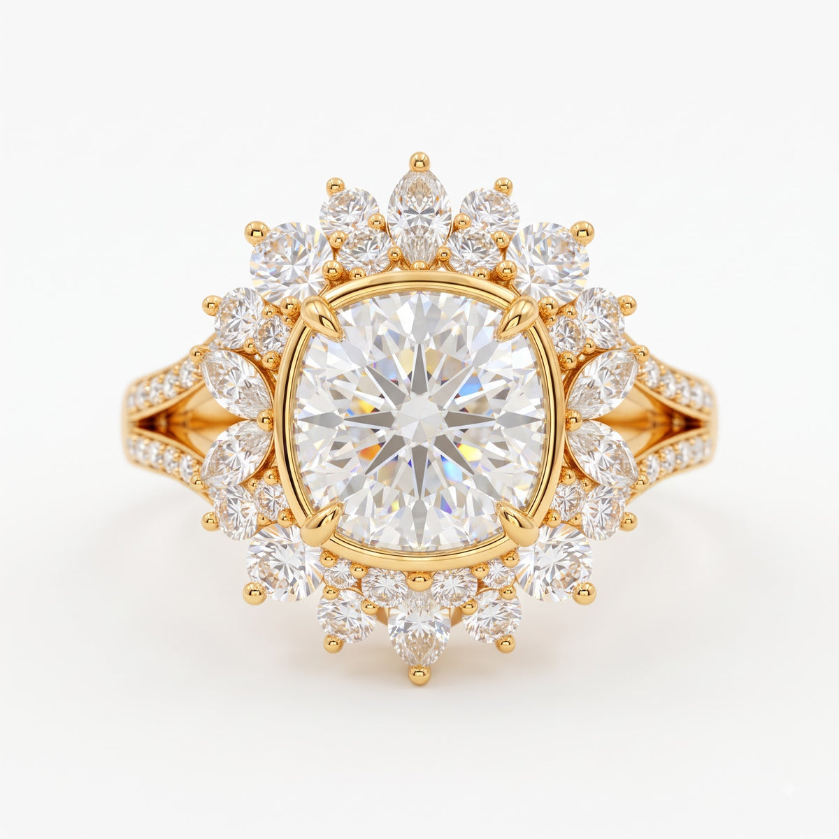 halo cushion ring​

