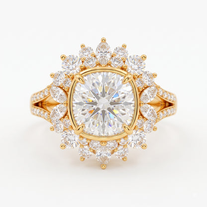 halo cushion ring​

