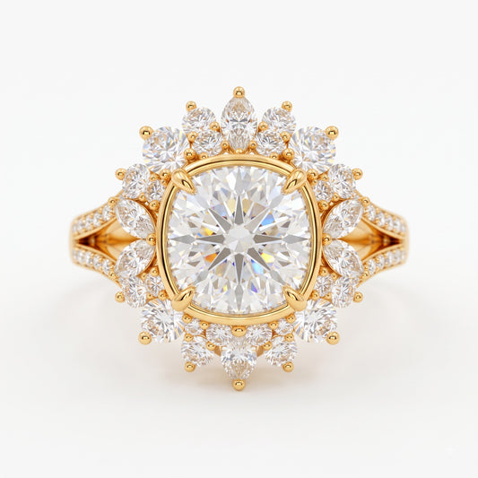 halo cushion ring​

