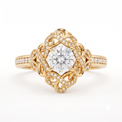 romantic engagement ring for her