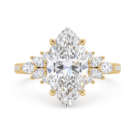 marquise cut engagement ring​

