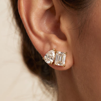 diamond earrings hoops​

