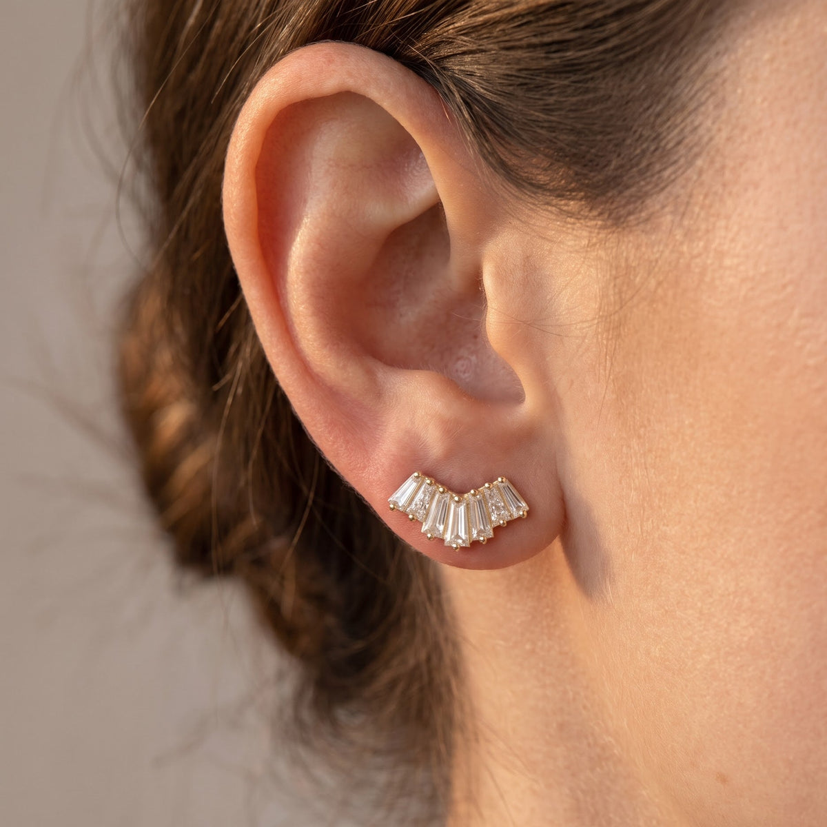 earrings baguette​

